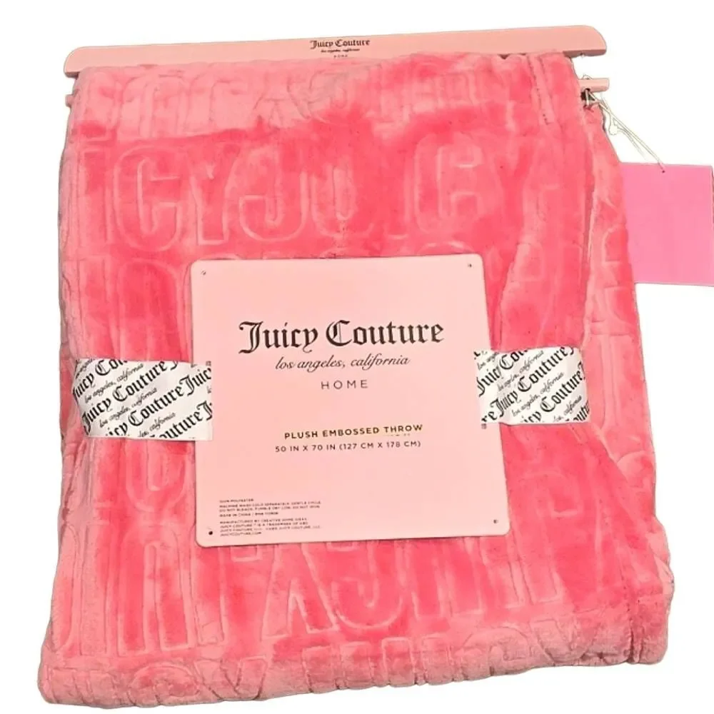 Juicy Couture Juicy‎ Embossed Plush Throw Blanket